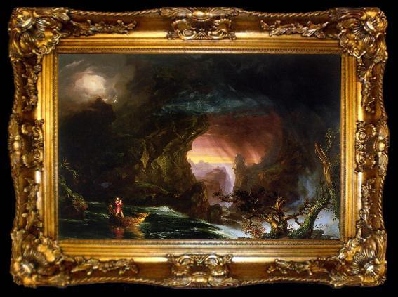 framed  Thomas Cole Voyage of Life Manhood, ta009-2